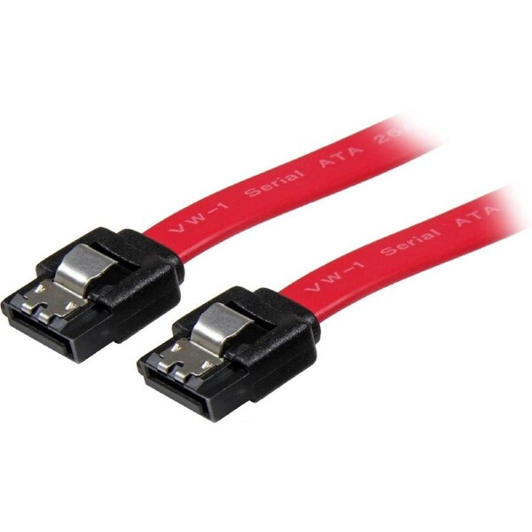 StarTech.com 18in Latching SATA Cable - Cable for Hard Drive - First End: 1 x 7-pin SATA 3.0 - Male - Second End: 1 x 7-pin SATA