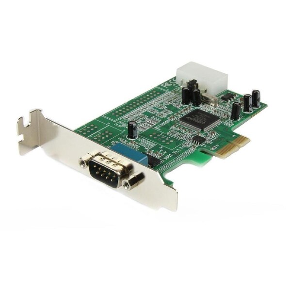 StarTech.com 1-port PCI Express RS232 Serial Adapter Card - PCIe Serial DB9 Controller Card 16550 UART - Low Profile - Windows/L