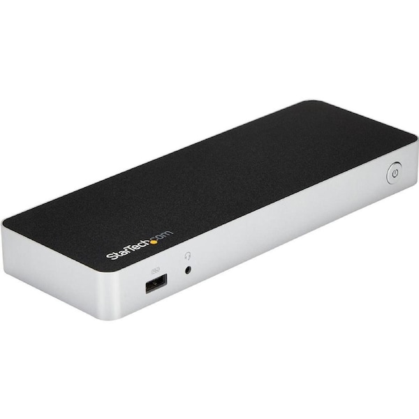 StarTech.com USB Type C Docking Station for Notebook - 60 W - Black - 2 Displays Supported - 4K - 1920 x 1200, 4096 x 2160, 3840