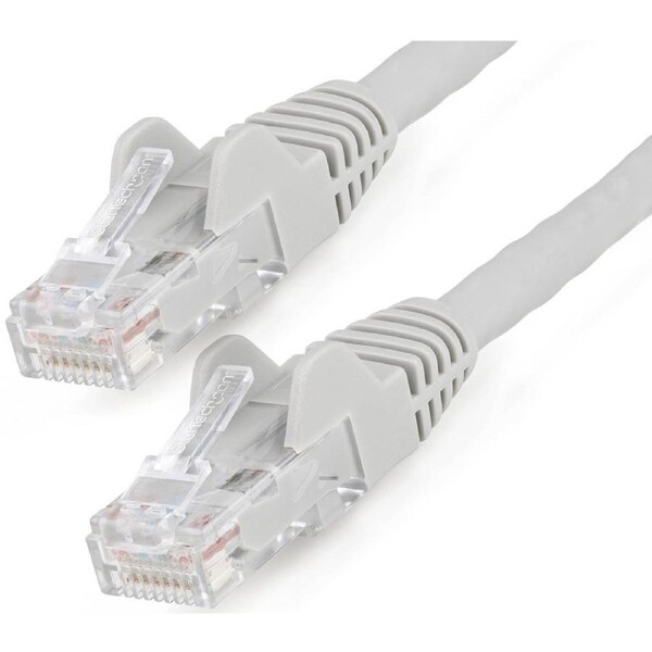 StarTech.com 1m CAT6 Ethernet Cable, LSZH (Low Smoke Zero Halogen), 10 GbE Snagless 100W PoE UTP RJ45 Grey CAT 6 Network Patch C