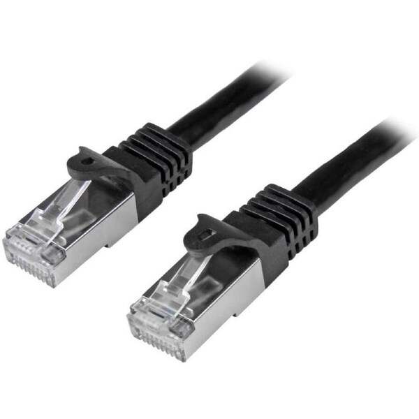 StarTech.com 5m Cat6 Patch Cable - Shielded (SFTP) Snagless Gigabit Network Patch Cable - Black - Deliver high-performance Gigab