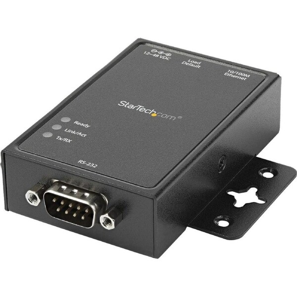StarTech.com 1-Port Serial-to-IP Ethernet Device Server, RS232, DIN Rail / Surface Mount, Aluminum, TAA - Replaced by I13-SERIAL