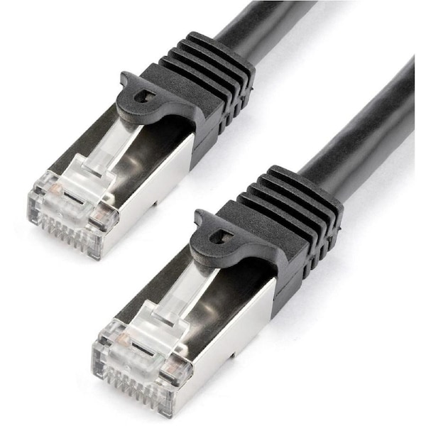 StarTech.com 1m Cat6 Patch Cable - Shielded (SFTP) Snagless Gigabit Network Patch Cable - Black - First End: 1 x RJ-45 Network -