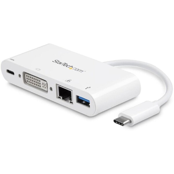 StarTech.com USB Type C Docking Station for Notebook - 60 W - White - 1 Displays Supported - 1920 x 1200 - 2 x USB Ports - 2 x U