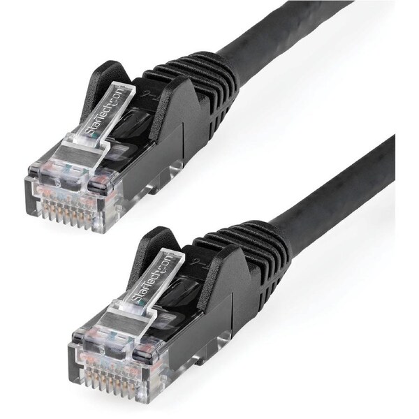 StarTech.com 3m CAT6 Ethernet Cable, LSZH (Low Smoke Zero Halogen), 10 GbE Snagless 100W PoE UTP RJ45 Black CAT 6 Network Patch