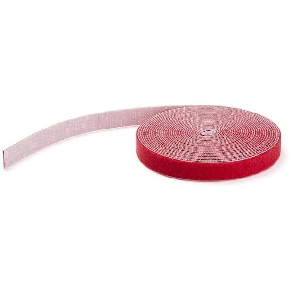 StarTech.com 50ft. Hook and Loop Roll - Red - Cable Management (HKLP50RD) - Cable Strap - 15.2 m Length - Fabric