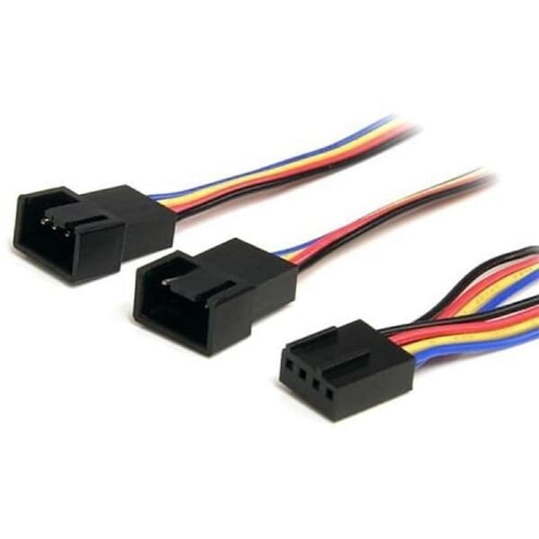 StarTech.com 12in 4 Pin PWM Fan Extension Power Y Cable - F/M - For CPU Fan - Molex / Molex - 1 Each