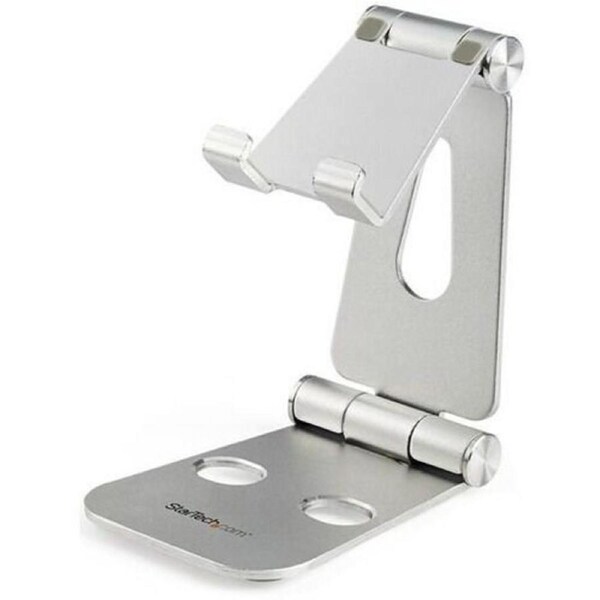 StarTech.com Phone and Tablet Stand - Foldable Universal Mobile Device Holder - Smartphones/Tablets - Adjustable Cell Phone Stan