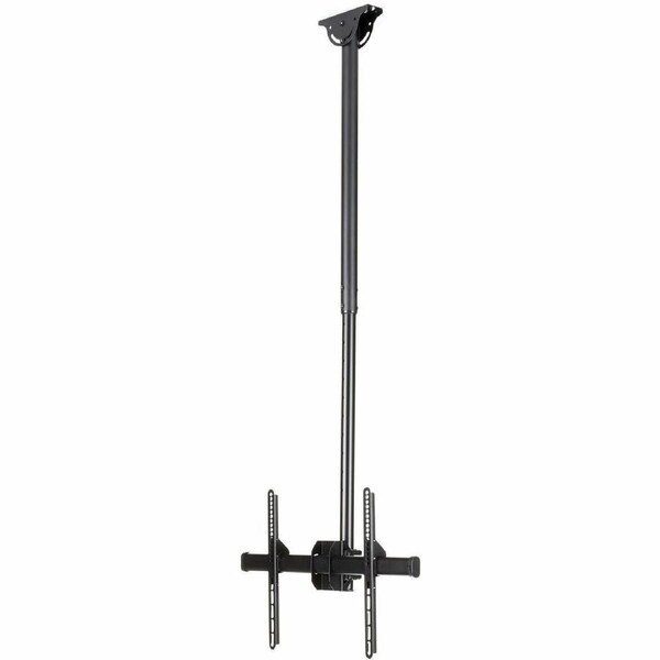 StarTech.com TV Ceiling Mount, Full-Motion Hanging Single Screen Vesa Mount for 32"-75" TVs / Displays - Height Adjustable Telescopic Pole - Full TV