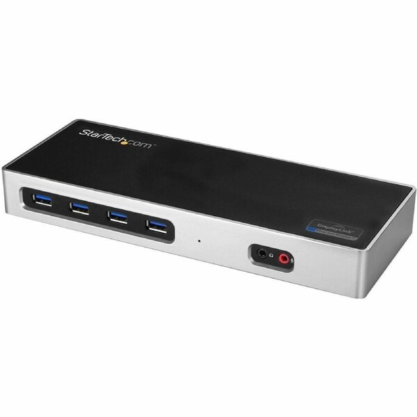 StarTech.com USB-C & USB-A Dock, Dual Monitor 4K 60Hz Dock DisplayPort/HDMI, Hybrid USB 3.0 Laptop Docking Station, 6x USB-A, ma