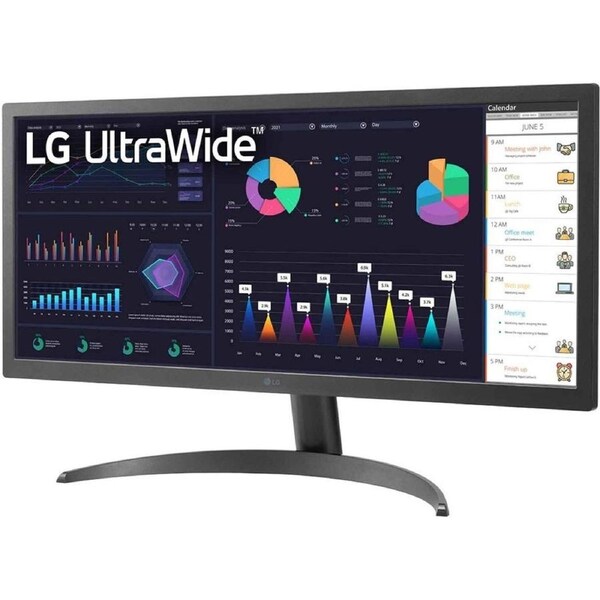 LG Ultrawide 26WQ500-B 26" Class UW-UXGA LCD Monitor - 21:9 - 25.7" Viewable - In-plane Switching (IPS) Technology - LED Backlight - 2560 x 1080 - -