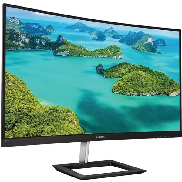 Philips 322E1C 32" Class Full HD Curved Screen LCD Monitor - 16:9 - Textured Black - 31.5" Viewable - Vertical Alignment (VA) -