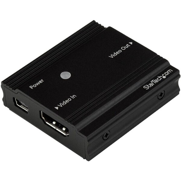 StarTech.com Signal Repeater - TAA Compliant - 3840 ? 2160 - 35 m Maximum Operating Distance - 1 x HDMI In - 1 x HDMI Out - USB