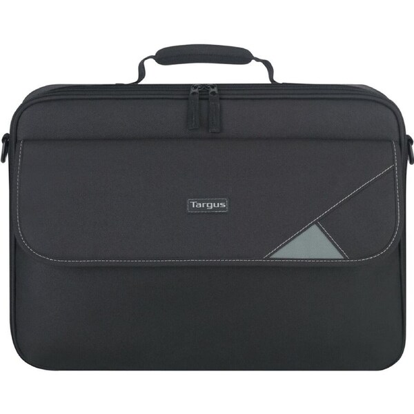 Targus Intellect TBC002AU Carrying Case for 39.6 cm (15.6") to 40.6 cm (16") Notebook - Black, Grey - Polyester Body - Handle, Shoulder Strap - 330 x