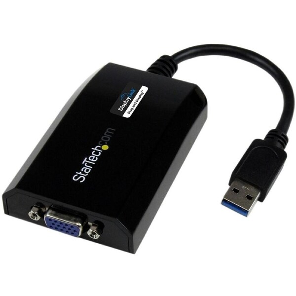 StarTech.com USB 3.0 to VGA External Video Card Multi Monitor Adapter for Mac® and PC - 1920x1200 / 1080p - 1 x 9-pin USB 3.