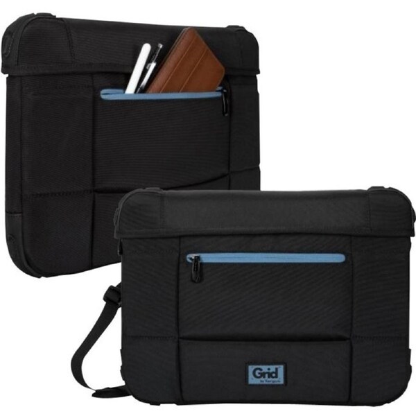 Targus Grid TBS655GL Carrying Case (Slipcase) for 39.6 cm (15.6") Notebook - Black - Impact Resistant, Drop Resistant, Wind Resistant, Rain Vibration
