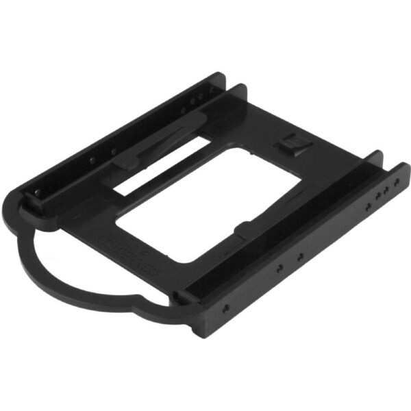 StarTech.com Drive Bay Adapter for 3.5" SATA/600, Serial Attached SCSI (SAS), U.2 Internal - Black - Easily install one 2.5" sol