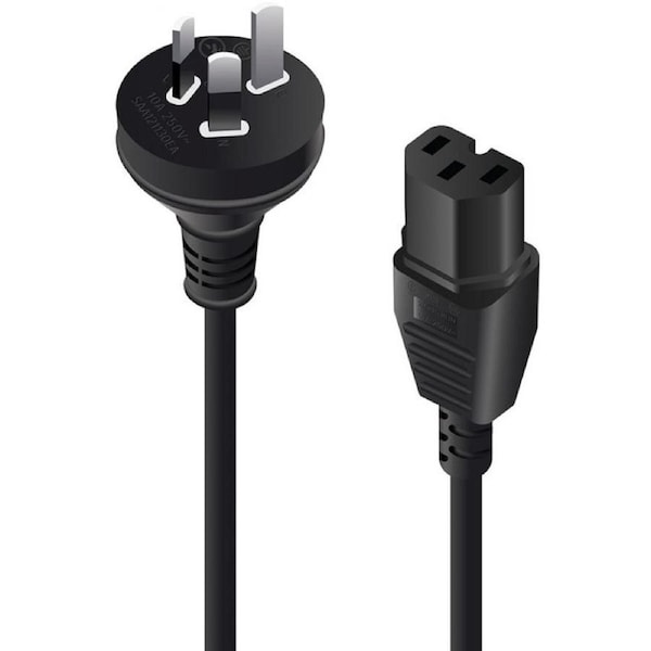 Alogic Standard Power Cord - 1 m - For Server, Computer - AUS Plug / IEC 60320 C15
