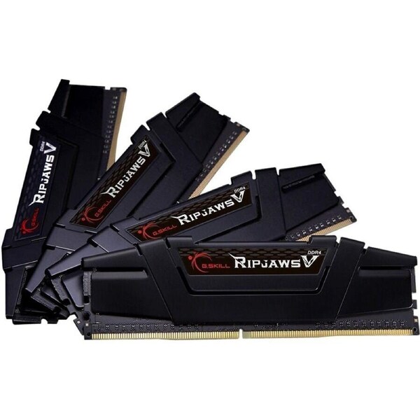 G.SKILL Ripjaws V RAM Module - 64 GB (4 x 16GB) - DDR4-3200/PC4-25600 DDR4 SDRAM - 3200 MHz - CL16 - 1.35 V - Non-ECC - Unbuffered - Lifetime