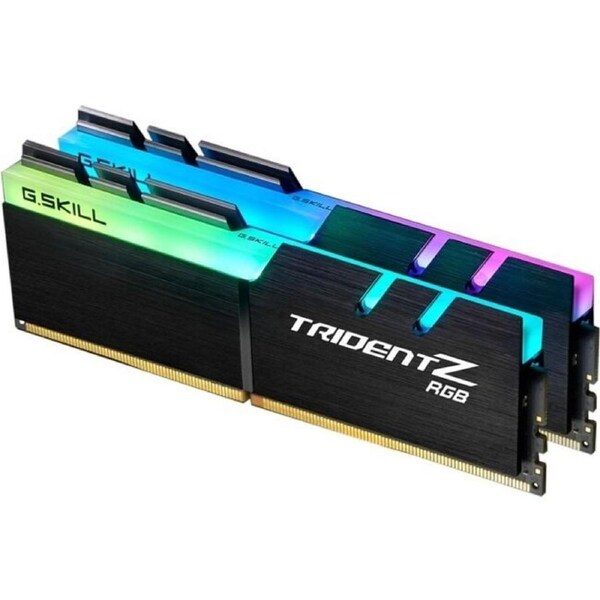 G.SKILL Trident Z RGB RAM Module - 16 GB (2 x 8GB) - DDR4-3600/PC4-28800 DDR4 SDRAM - 3600 MHz - CL18 - 1.35 V - Non-ECC - Unbuffered - 288-pin - -