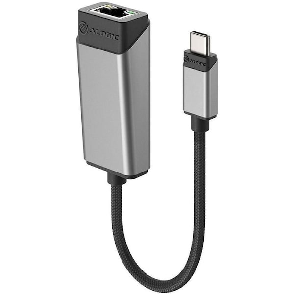 Alogic Ultra Gigabit Ethernet Card for Computer/Mac/Notebook - 10/100/1000Base-T - Portable - USB 3.2 (Gen 1) Type C - 1 Port(s) - 1 - Twisted Pair