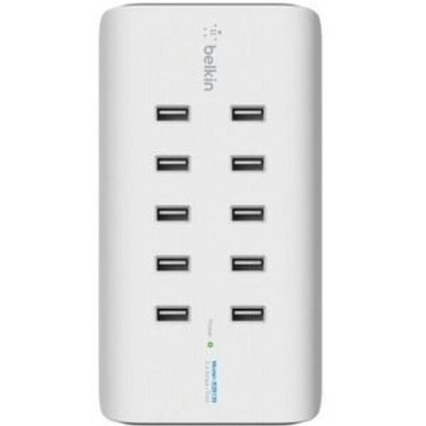 Belkin RockStar B2B139 120 W AC Adapter - USB - For Smartphone, Tablet PC, USB Device - 5 V DC/2.40 A Output