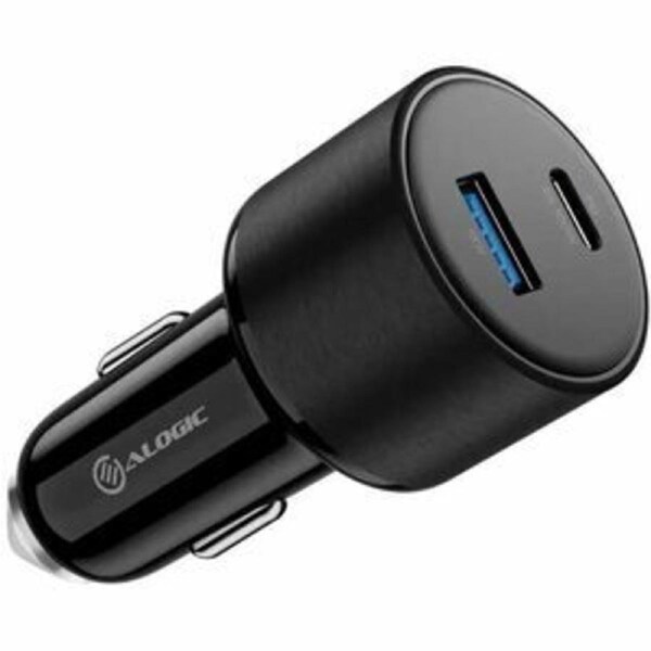 Alogic Rapid Power 100 W Auto Adapter - Universal Adapter - USB - USB Type-C - For Notebook, Tablet PC, Smartphone, iPad, Smart Watch, iPhone, iPad -