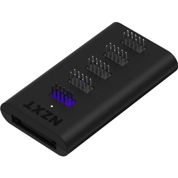 NZXT AC-IUSBH-M3 USB Hub - USB 2.0 - Matte Black - 4 Total USB Port(s) - 4 USB 2.0 Port(s)1 SATA Port(s) - PC