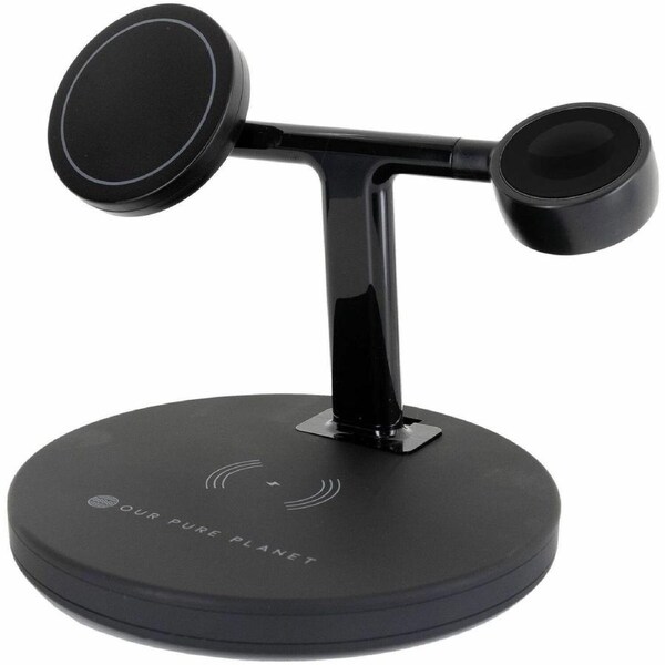 Our Pure Planet Induction Charger - 9 V DC, 12 V DC Input - 5 V DC, 9 V DC Output - Input connectors: USB - MagSafe Technology,