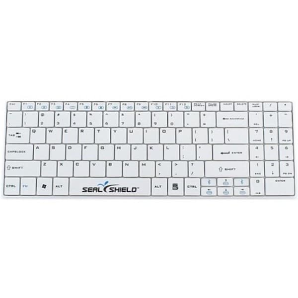 Seal Shield Cleanwipe Keyboard - Cable Connectivity - USB Interface - English (US) - White - Scissors Keyswitch - Windows, Mac OS