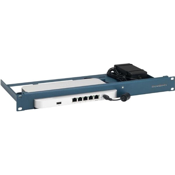 RACKMOUNT.IT RM-CI-T4 1U Rack-mountable Rack Shelf for Firewall - 482.60 mm Rack Width - Jet Black