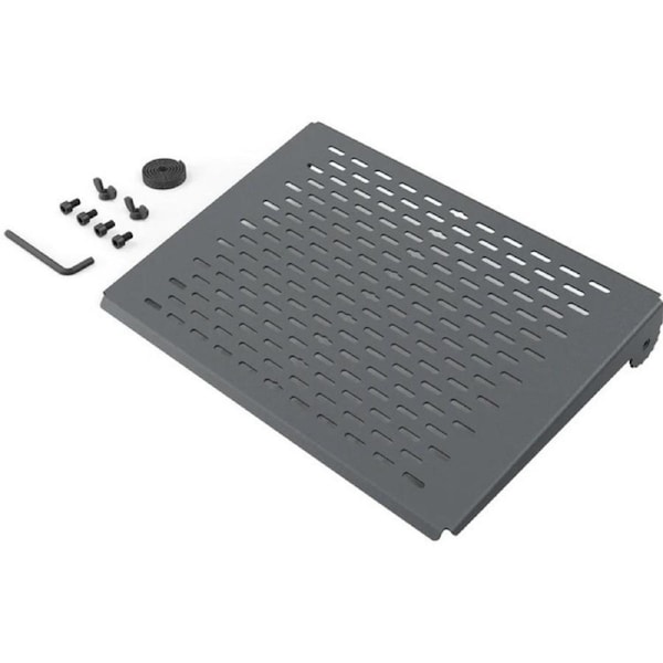 Heckler Design Shelf - 335.3 mm Width x 45.7 mm Depth x 246.4 mm Height - Powder Coated Steel - Black Gray