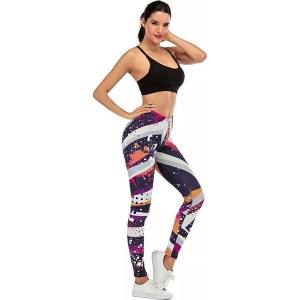 Women Tummy Control Graphic 3D Print Leggings Fitness Yoga Pants Push Up colourful Gym Slim R0031UR04 Skinny Trousers