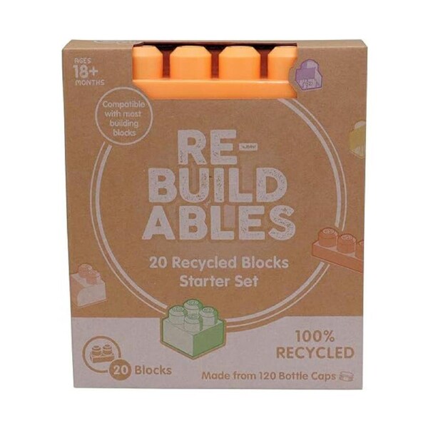 20pc Rebuildables Building Blocks Starter Set Kids/Childrens Learning Toy 1y+