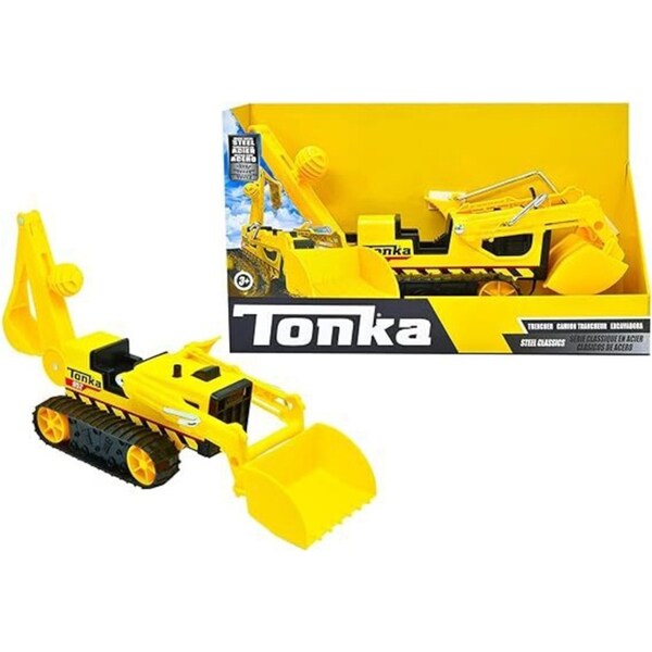 Tonka Steel Classics Trencher Industrial Vehicle Kids/Childrens Toy 3y+