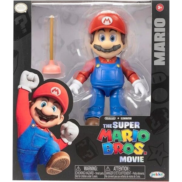 Nintendo Super Mario Movie 5''/13cm Poseable Action Figure Wave 1 Assorted 3y+