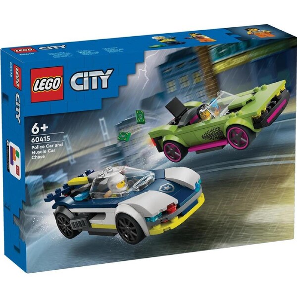 Lego City - Police Car and Muyscle Car Chase