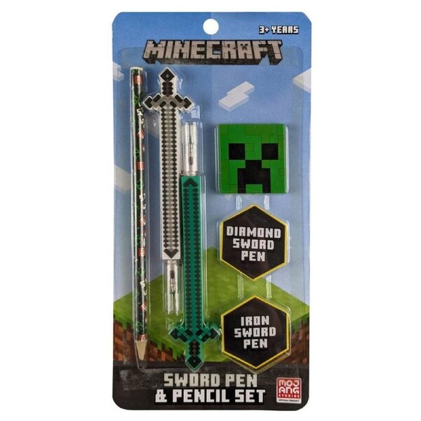 Minecraft Sword Pen and Pencil Set