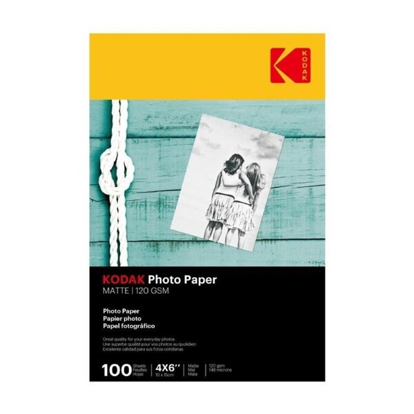 Kodak Photo Paper Matte 120gsm 4 x 6 (4R) 100 Sheets