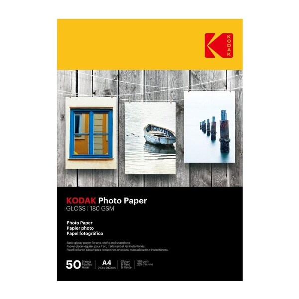 Kodak Photo Paper Gloss 180gsm A4 50 Sheets