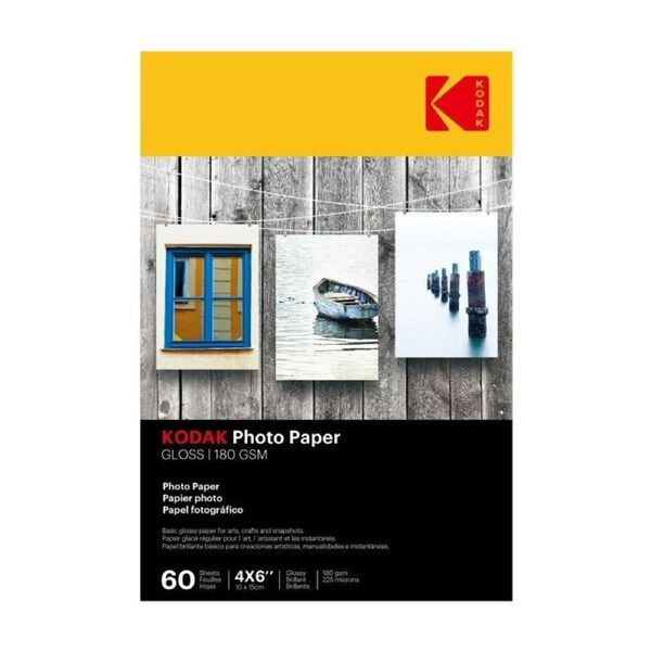 Kodak Photo Paper Gloss 180gsm 4 x 6 (4R) 60 Sheets