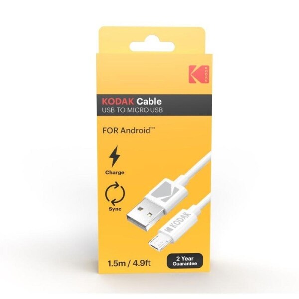 Kodak Micro-USB Cable White 1 Metre