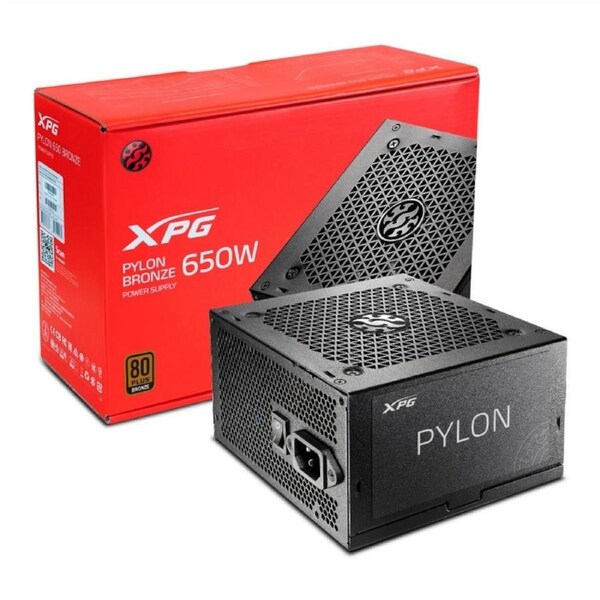 Adata XPG Pylon 650W 80+ Bronze ATX Power Supply [PYLON650B-BKCAU]