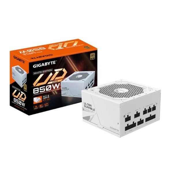 Gigabyte 850W UD850GM PG5 White ATX PSU Power Supply 80 PLUS Gold Fan Type [GP-UD850GM PG5W]