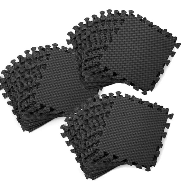 3x 10pce EVA Mat 29cm x 29cm Black