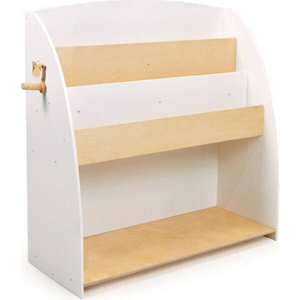 Tender Leaf Toys 81x77cm Forest Wooden Bookcase Kids Book Storage Organiser 3y+