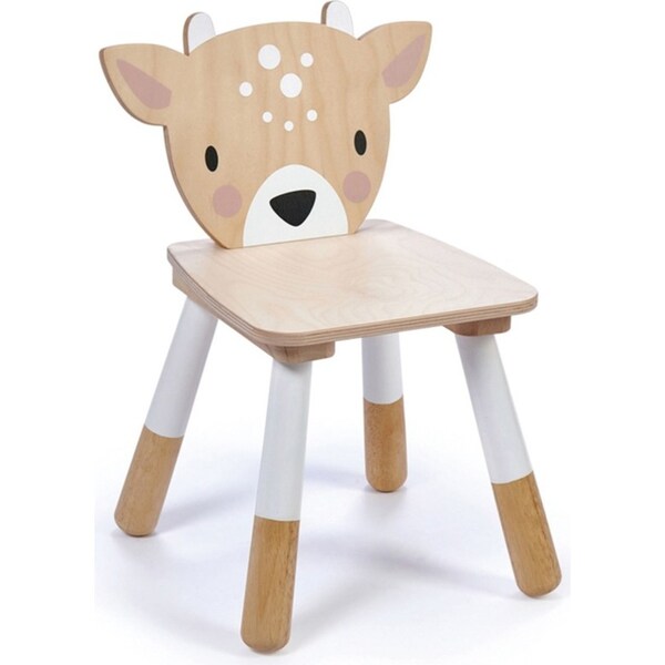 Tender Leaf Toys 48cm Forest Deer Wooden Chair Kids/Children Stool Furniture 3y+