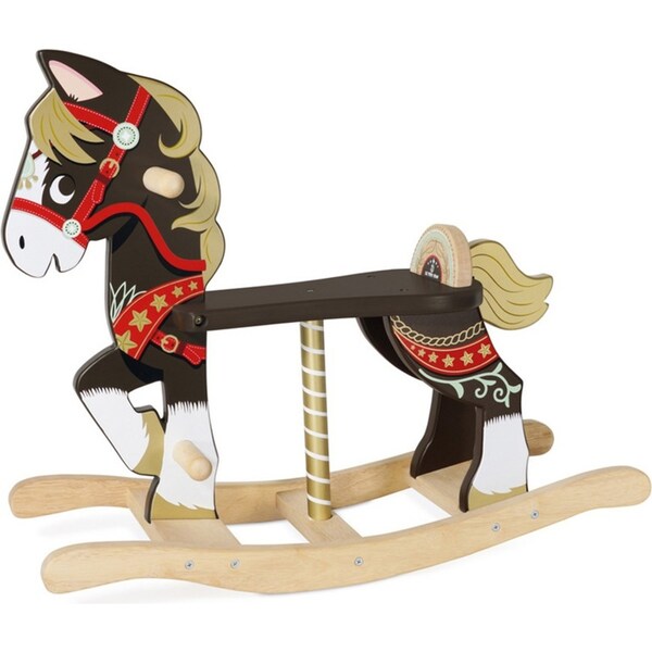 Le Toy Van Petilou 65cm Traditional Rocking Horse Kids/Toddler Wooden Toy 18m+