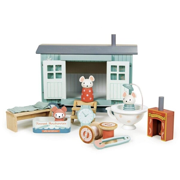 Tender Leaf Toys 27cm Secret Meadow Shepherd's Hut Wood Toy Set Kids/Children 3+