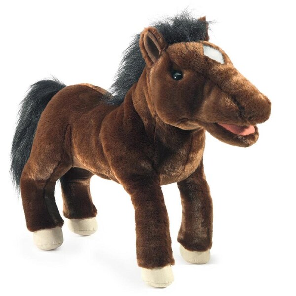 Folkmanis Horse Animal Hand Puppet Kids/Children Storytelling Fun Play Toy 3+